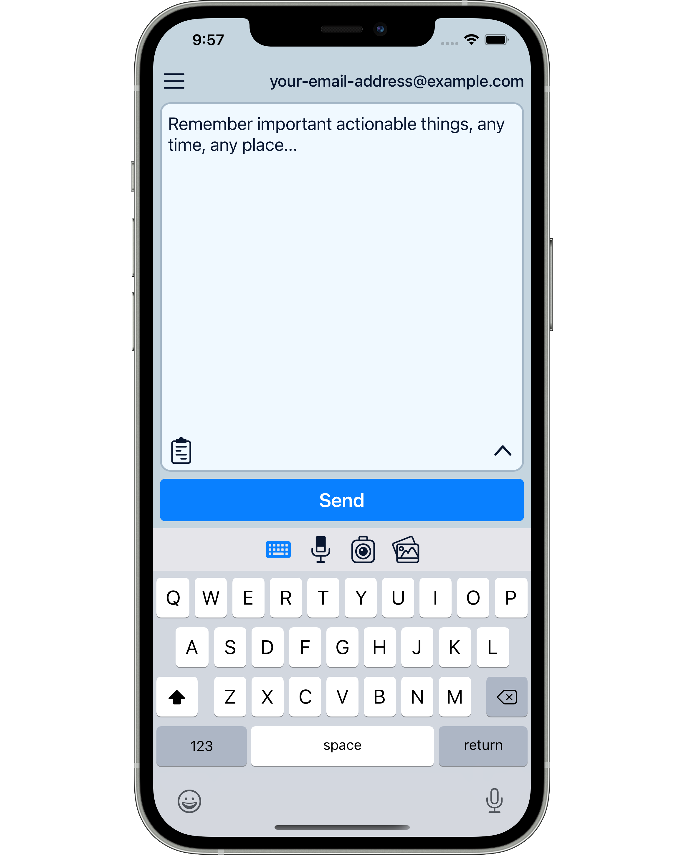 Capture ideas instantly